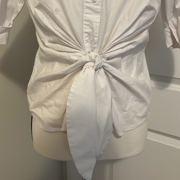 The Look Tie Front Button Down - Picture 4 of 9